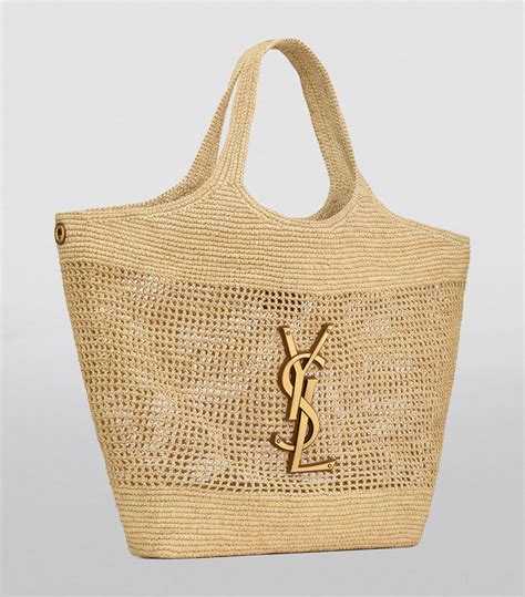 ysl raffia tote